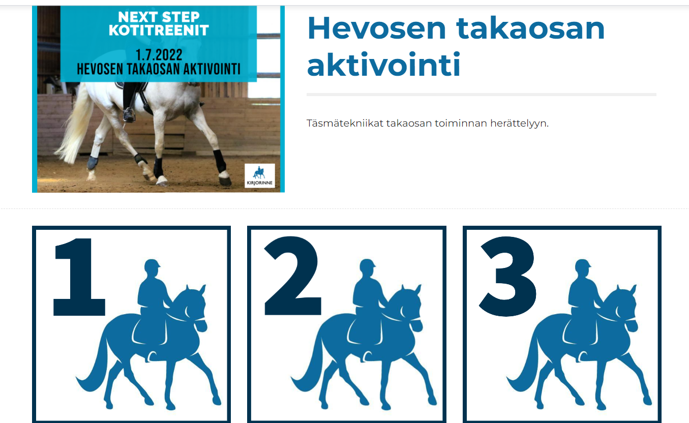 Helppokäyttöinen treenisivusto!